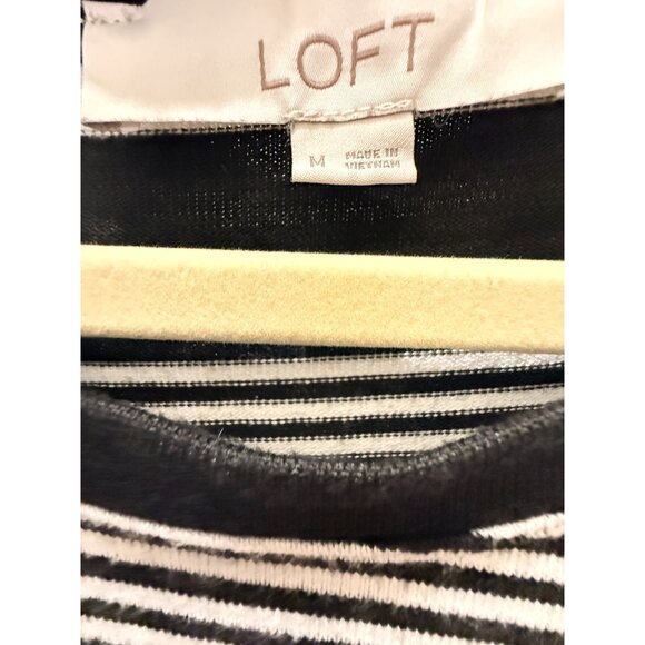 Grey and black Loft Medium Long striped dress - Picture 3 of 3